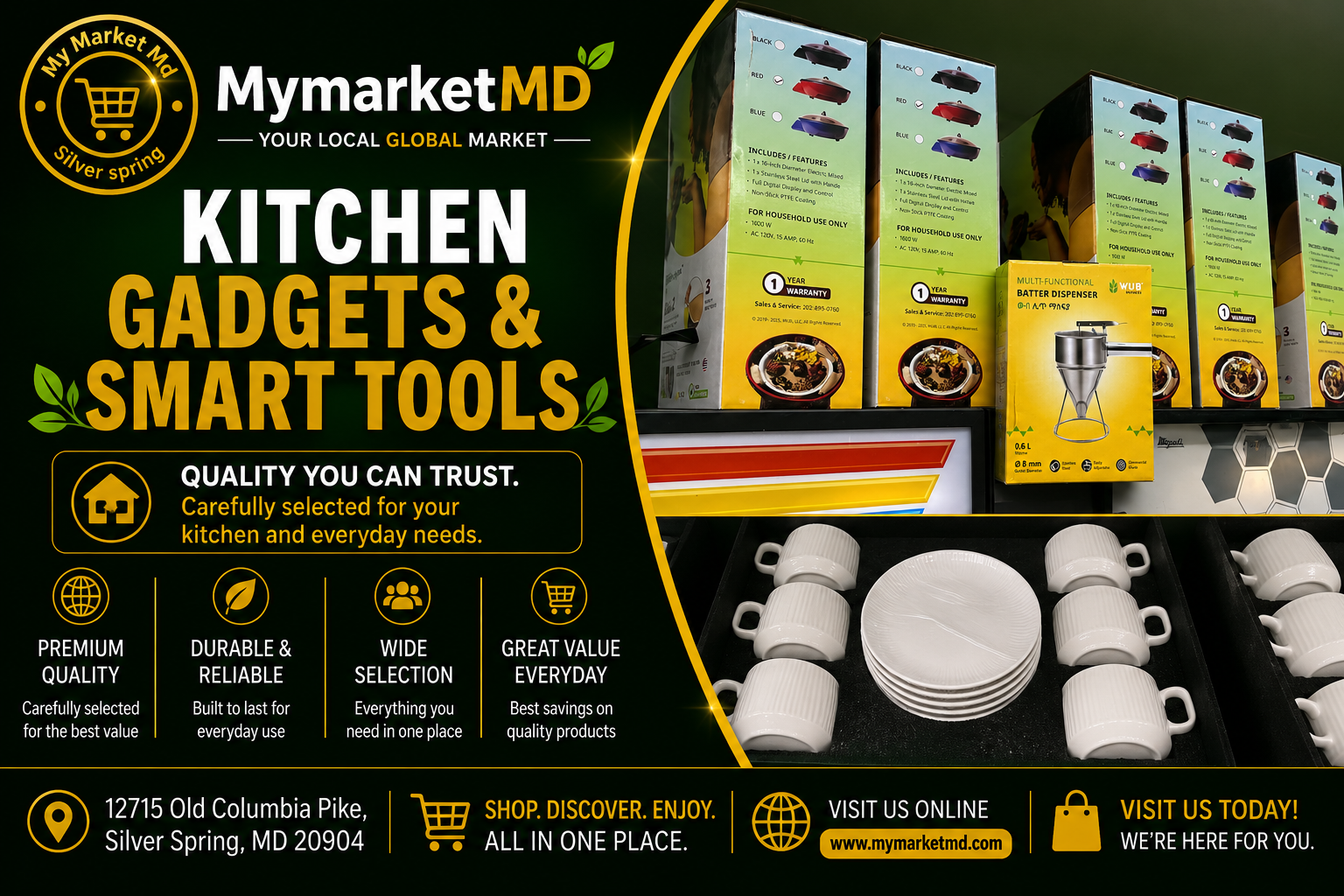 Kitchen gadgets and smart tools